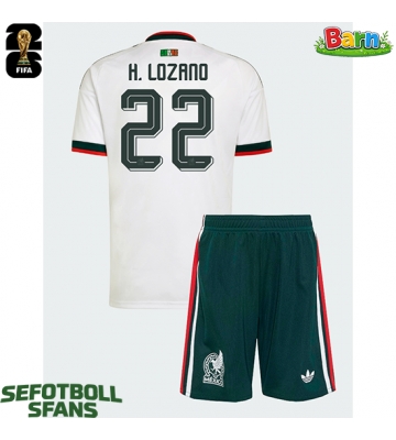 Mexiko Armando Gonzalez #14 Bortaställ Barn VM 2026 Kortärmad (+ Korta byxor)